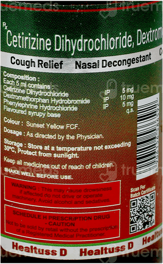Healtuss D Syrup 100Ml